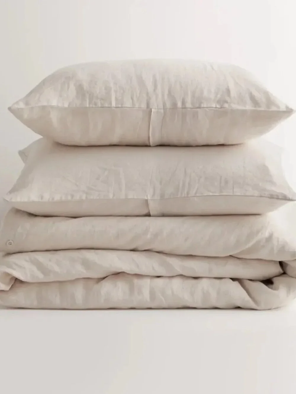 Quince European Linen Duver Cover Set - SAND - King/Cal King